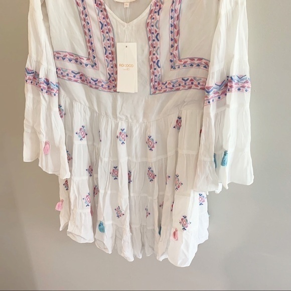 Rococo‎ Sand Paloma White Embroidered Dress - Picture 4 of 16